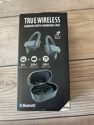 True Wireless Bluetooth Earbuds with Charging Case  Best For Sport. NEW IN BOX