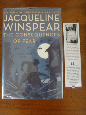 The Consequences of Fear by Jacqueline Winspear (2021, Hardcover) SIGNED 1st NEW