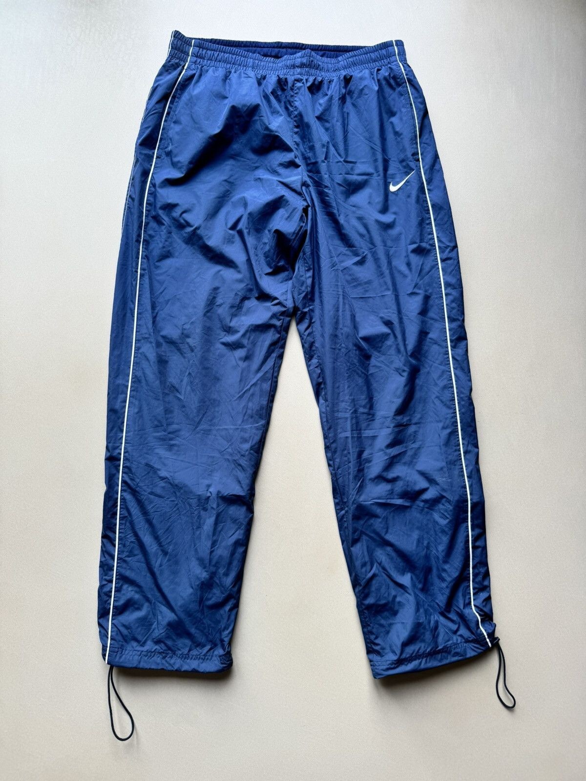パンツ 2000's archive nike side buggy pants y2k Vintage Nike Pants Blue White Swoosh Track Y2K 2000's Men's