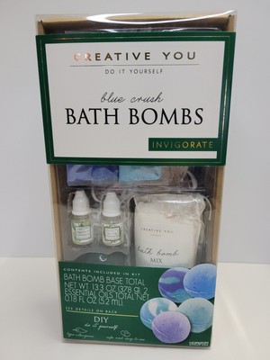 BATH BOMBS Creative You - Do It Yourself Kit - BLUE CRUSH - NEW Unopened