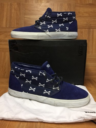 RARE🔥 VANS Chukka 59 S Syndicate Wtaps Crossbones Navy Sz RARE🔥 VANS Chukka 59 S Syndicate Wtaps Crossbones Navy Sz