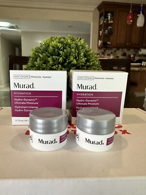 Set of 2 Murad Hydration Hydro Dynamic Ultimate Moisture 0.25oz/7.5ml TRAVEL NIB