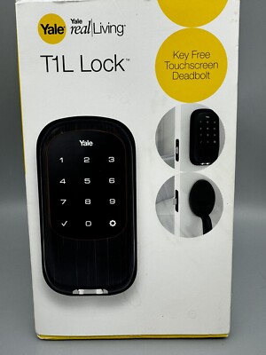Yale Real Living T1L Lock Key Free Touchscreen Deadbolt