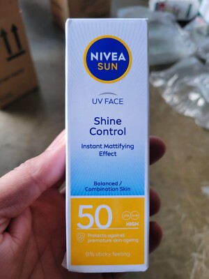 NIVEA Sun Shine Control SPF 50 Sunscreen Ultra Matte (50ml) Free Shipping