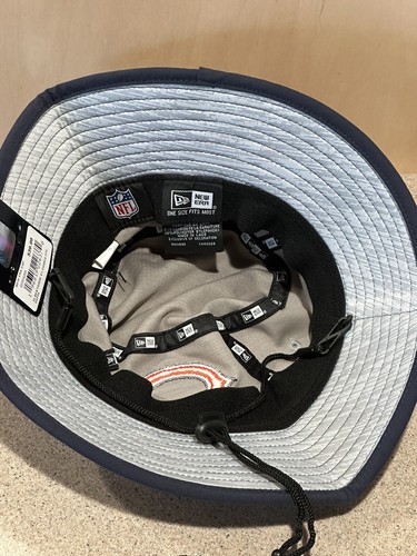 Chicago Bears NFL Men's New Era Game Adjustable Grey Bucket Hat - NWT
