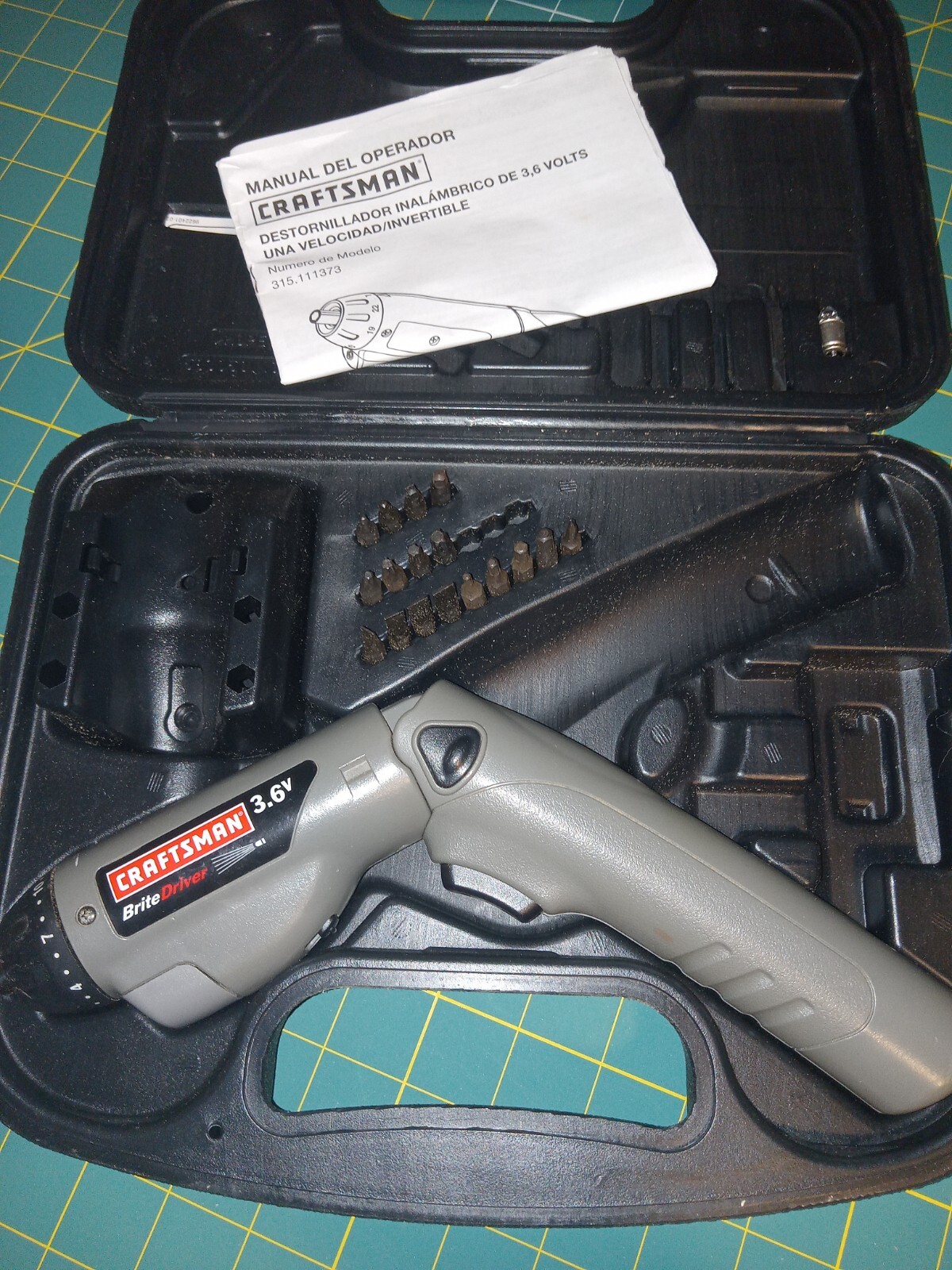 クラフツマン Craftsman 3.6 Volt Screwd Craftsman 3.6 Volt Brite Driver Cordless Screwdriver Model