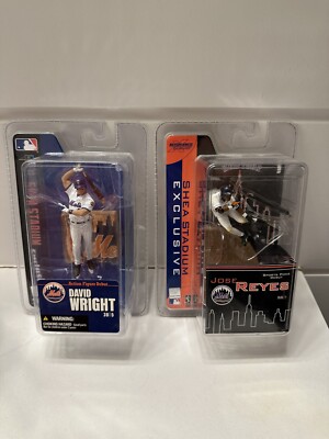 MCFARLANE 3'' David Wright and Jose Reyes SHEA STADIUM NY Mets Exclusive