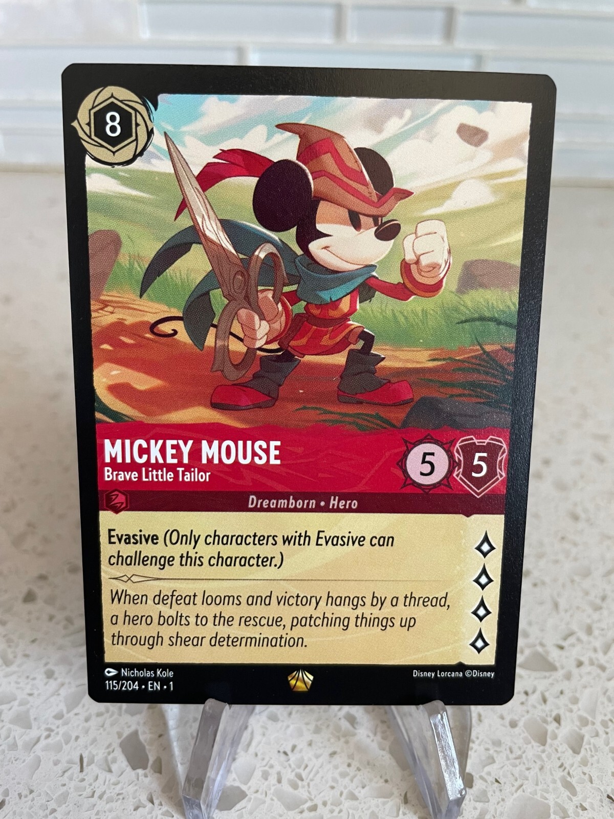 MEDICOM TOY - MICKEY MOUSE Brave Little Tailor 1000％ 1000% Bearbrick - Mickey Mouse (Brave Little Tailor) by