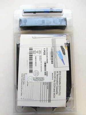 *Corning CCH-CS12-6C-P00RE, Pigtail Splice Cassette 12 F, SC Simplex SM, OS2 APC