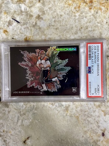 JOE BURROW 2020 Panini Obsidian Color Blast Black CBB21 PSA JOE BURROW 2020 Panini Obsidian Color Blast Black CBB21 PSA