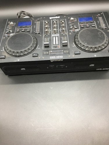 Gemini CDM-4000 2-Channel Dual CD/MP3/USB DJ Media Player Mixer System 9096078-2
