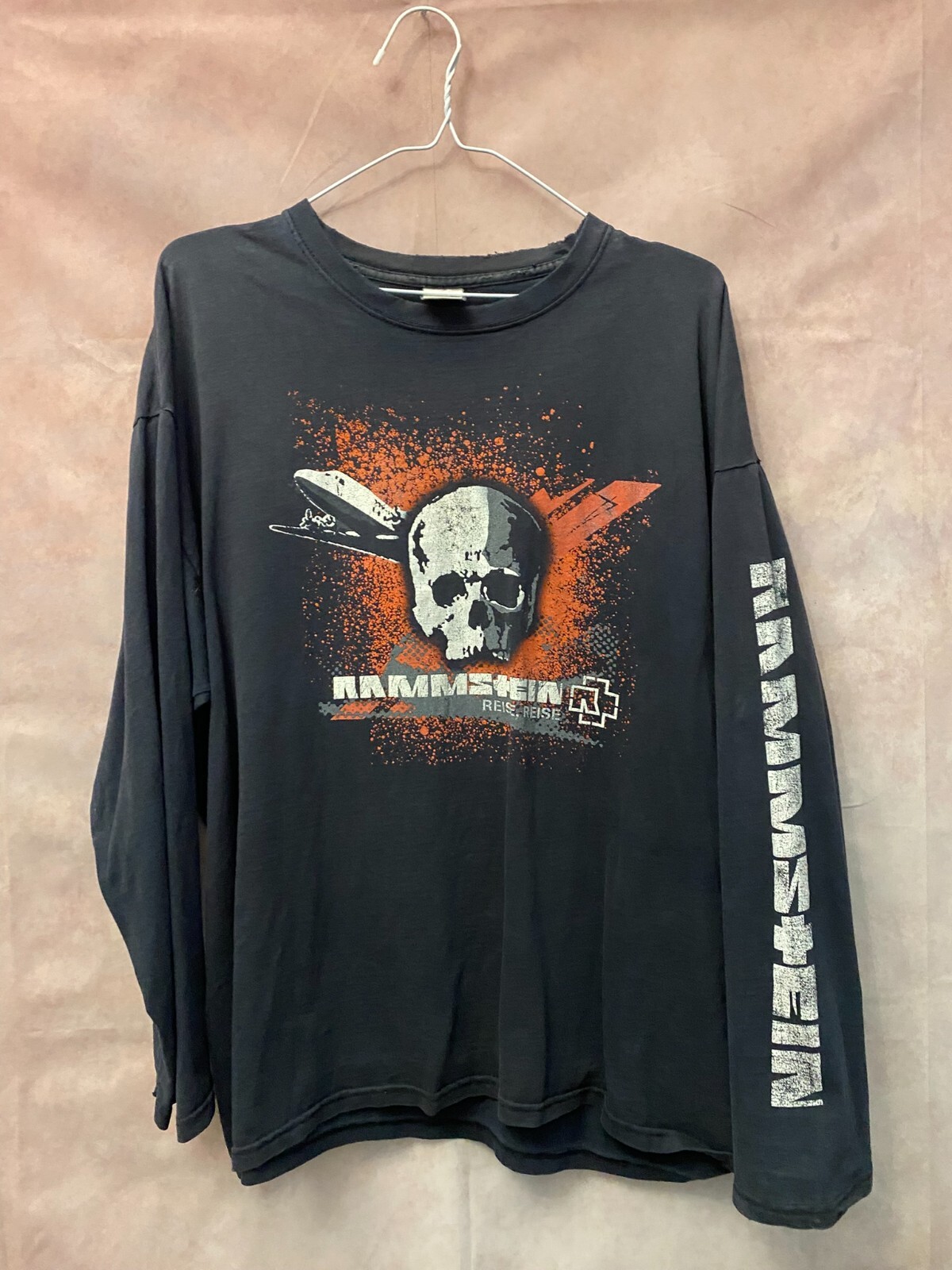 ラムシュタイン　REISE, REISE バンドtシャツ Vintage Rammstein Tour Shirt Reise Reise 2004 Tee Rare Over