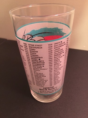 Vintage 1993 Kentucky KY Derby Mint Julep Glass Churchill Downs