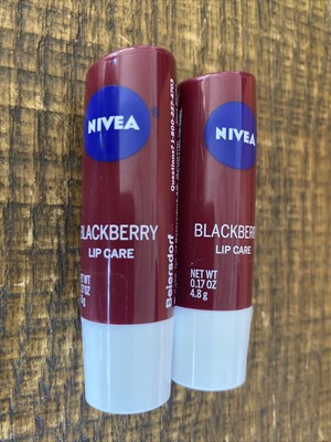 Nivea Blackberry Lip Care, 0.17 oz  (Pack of 2)