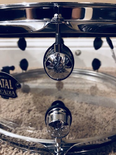 Natal Arcadia 14”x6.5” Clear Acrylic Snare Drum / LED’s and Remote / *SEE PICS!*