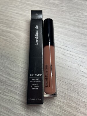 Bareminerals Gen Nude Patent Lip Lacquer  0.12oz/3.7ml New With Box