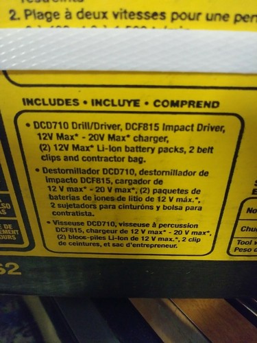 DEWALT DCK211S2 12V Lithium Ion Drill/Impact Combo Kit