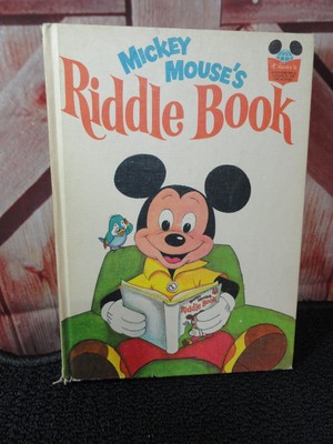 Mickey's Riddle Book Walt Disney's Colorful Illstrated~1972 ~Bedtime story