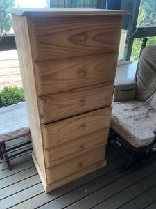 Raw Pine Chest Of Drawers Dressers Drawers Gumtree Australia