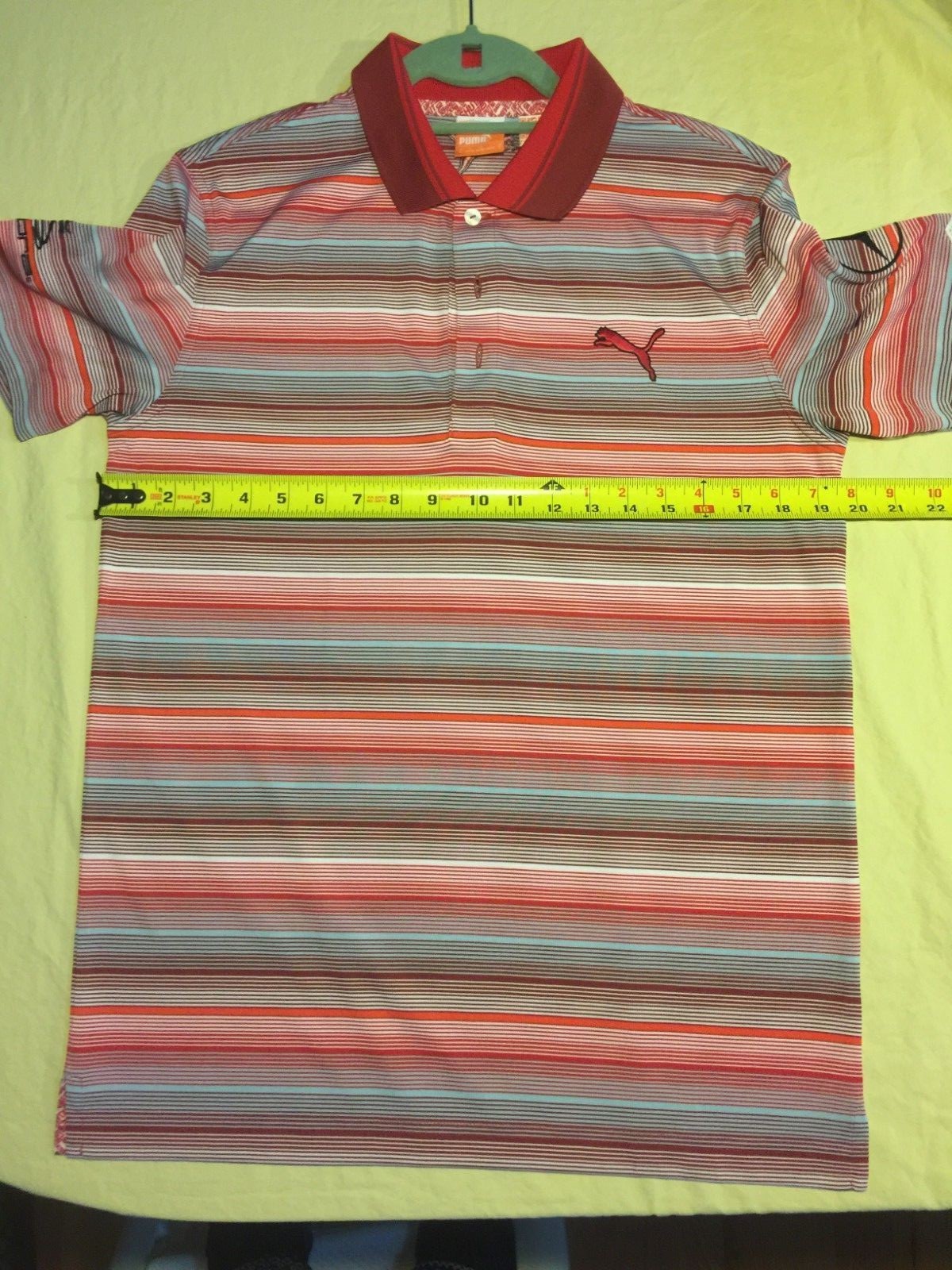 New Puma Tour Issue PGA Golf Polo Shirt Small Rickie Fowler Mercedes Logo