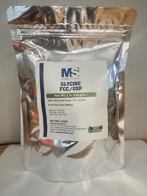Glycine powder  FCC/USP - 1 lb ( 454 grams)