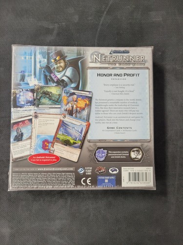 Android Netrunner Card Game - Honor and Profit Expansion FFG OOP Shrinkwrapped