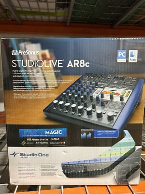 PreSonus StudioLive AR8c 8-Channel USB-C Hybrid Digital/Analog Performance Mixer