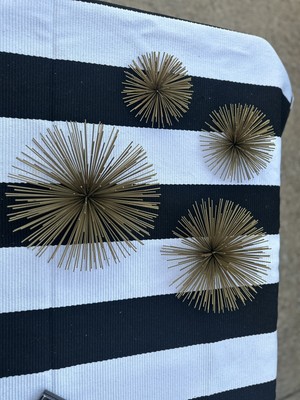 4 MCM 3D Metal Hanging Art Sea Urchins Sun  Starburst Atomic Era Multi Size Boho