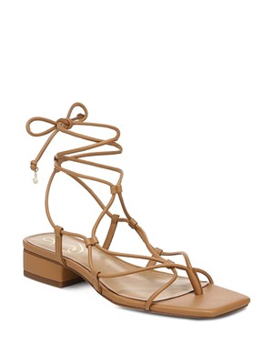

SAM EDELMAN Женские коричневые босоножки на каблуке со шнуровкой и ремешками Daffy, Коричневый, I0861S1