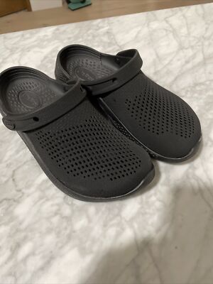 Crocs Unisex Literide 360 Clog Black/Slate Grey size M7 / W9