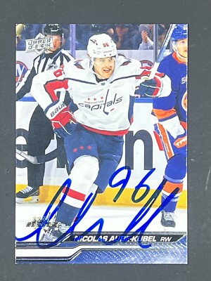 Nicolas Aube Kubel Signed 2023-24 Upper Deck Not Authenticated Capitals