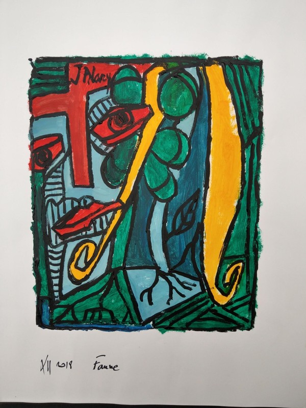 Jacques Alary Technique Mixte Sur Papier 50cm /65cm SignÃ©E Mixed Media 