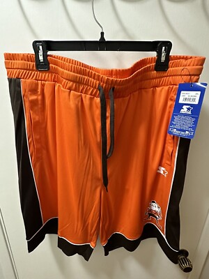 Cleveland Browns Starter Brownie Mascot Brown NFL Logo Men s Shorts - XXL