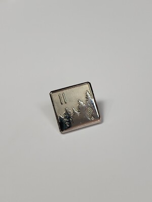 The Wellness Company Melaleuca Lapel Pin Silver Color Leaf & Raindrop