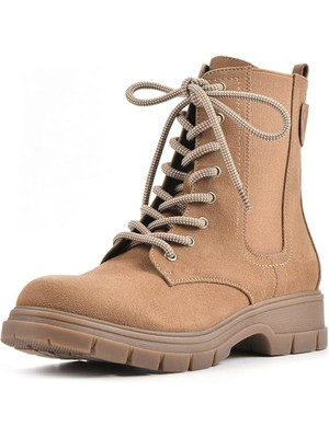 БЕЛЫЕ ГОРНЫЕ женские коричневые ботинки Goring Chevy с круглым носком на блочном каблуке 8,5 М