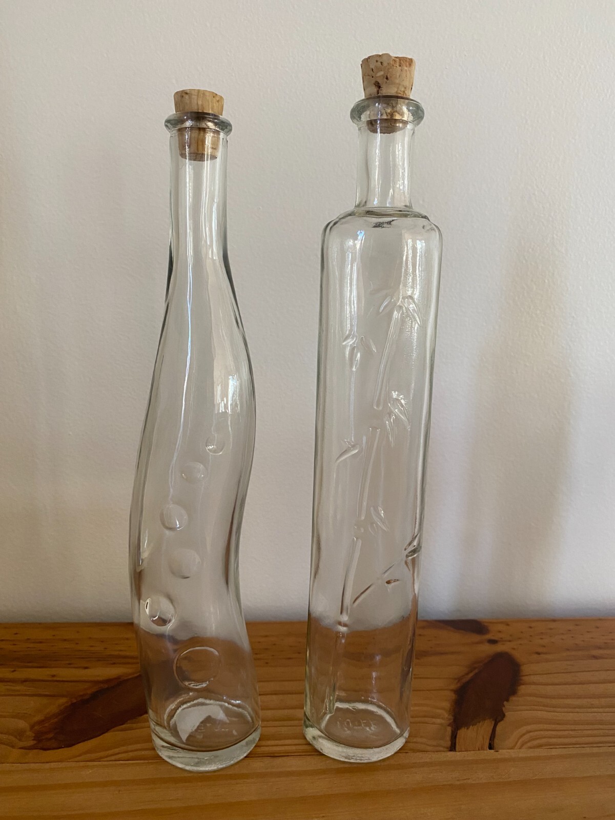 Glass With Cork Toppers 12 In Bamboo