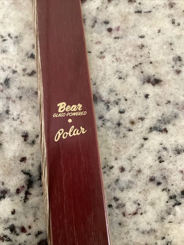 Vintage 1960’s Bear Polar Recurve Bow Made In Grayling Right Handed 45# 64 Inch
