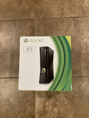 Microsoft Xbox 360 Slim 4GB Black Console Model 1439 BRAND NEW FACTORY SEALED