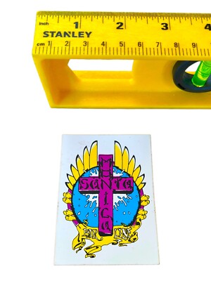 VTG 1980 s SMA Skateboarding Cross Logo Sticker-Santa Cruz Powell Peralta G&S