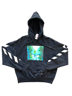 Off white hotsell hoodie waterfall