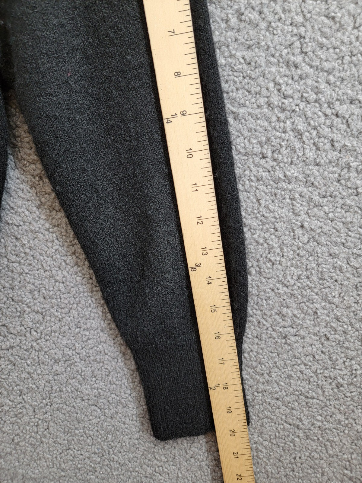 Karen Kane Ribbed Trim Mock Turtleneck Sweater Women's M Black Solid Pullover - Picture 5 of 18