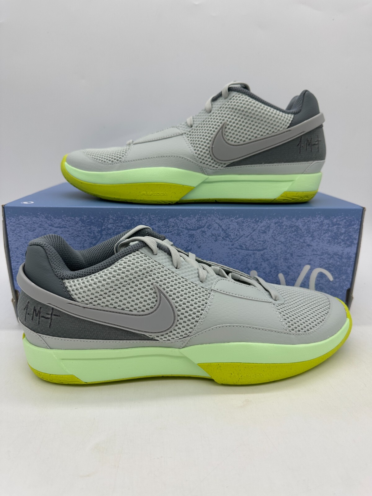 Nike JA 1 Men's Size 11 Grey Cyber Neon Basketball Athletic