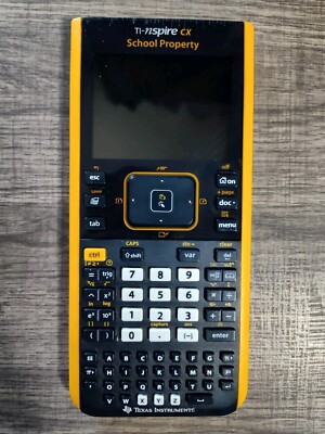 Texas Instruments TI-Nspire CX Graphing Calculator School Property Yellow