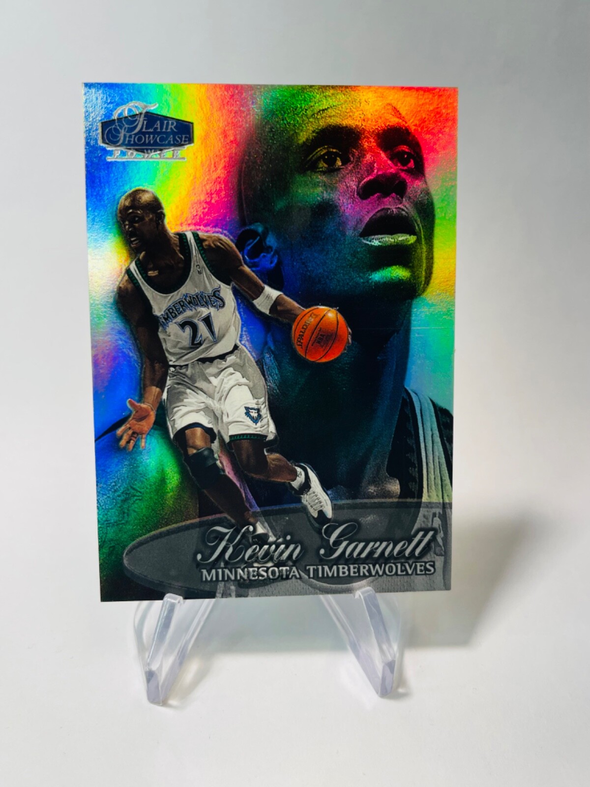 【NBA】98-99 Flair showcase Kevin Garnett KEVIN GARNETT 1998-99 Flair Showcase #4 POWER Row 3 SHOWTIME