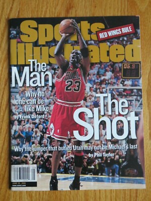 MICHAEL JORDAN Sports Illustrated 6/22/98 Magazine No Label