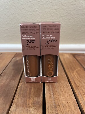 NEW Mineral Fusion - Liquid Foundation Deep 5 Walnut - 1 Each, 1 fl oz. LOT of 2