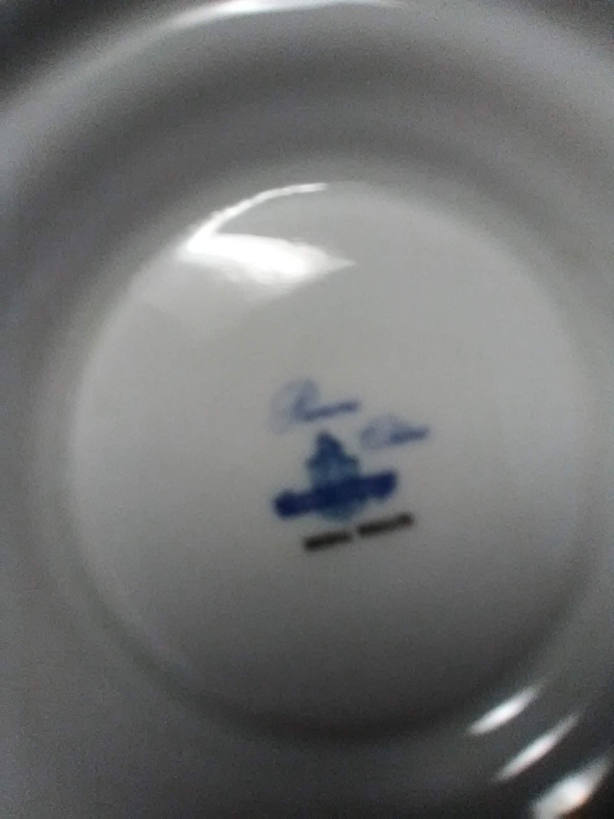 GravyBowl with a Attached Plate Dogwood design