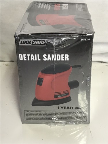 NEW Tool Shop Detail Palm Sander 12,000 OPM w/Dust Collector Sealed NIB