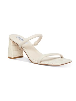 

STEVE MADDEN Женские бежевые босоножки без шнуровки на каблуке с крокодилом Lilah, размер 9 м, Бежевый, LILA05S1