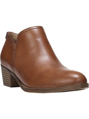 

NATURALIZER Женские коричневые кожаные ботинки Zarie Comfort с круглым носком на блочном каблуке, Коричневый, E4126LA
